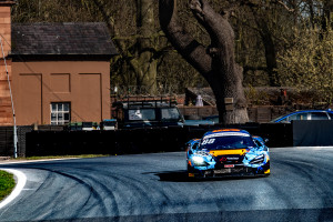 The #88 McLaren 720S GT3 EVO of Garage 59 driven by Alex West and Marvin Kirchhoefer at Oulton Park in British GT.